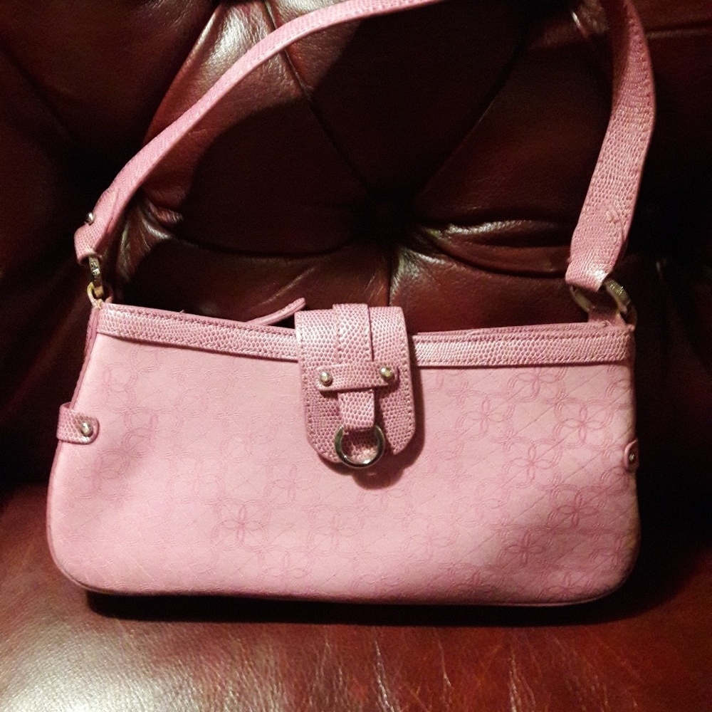 Pre owned Alfani leather trimmed handbag
